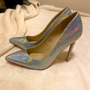 glitter high heels